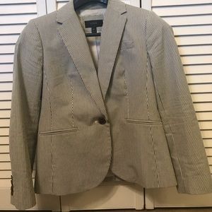 Jcrew Navy SeerSucker Blazer